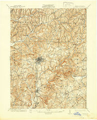 Indiana Pennsylvania Historical topographic map, 1:62500 scale, 15 X 15 Minute, Year 1902
