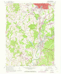 Indiana Pennsylvania Historical topographic map, 1:24000 scale, 7.5 X 7.5 Minute, Year 1963