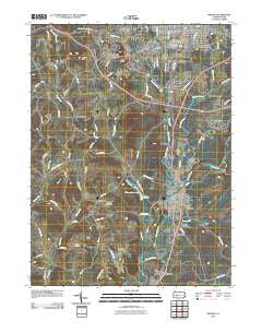 Indiana Pennsylvania Historical topographic map, 1:24000 scale, 7.5 X 7.5 Minute, Year 2010