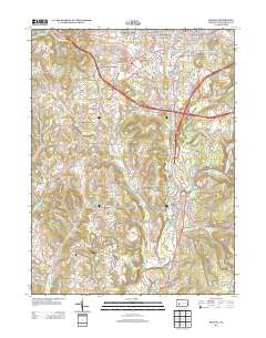 Indiana Pennsylvania Historical topographic map, 1:24000 scale, 7.5 X 7.5 Minute, Year 2013