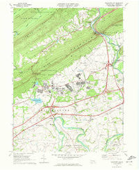 Indiantown Gap Pennsylvania Historical topographic map, 1:24000 scale, 7.5 X 7.5 Minute, Year 1969