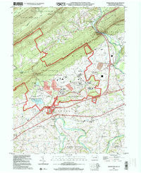 Indiantown Gap Pennsylvania Historical topographic map, 1:24000 scale, 7.5 X 7.5 Minute, Year 1999
