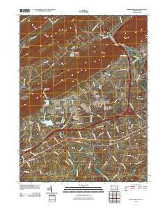 Indiantown Gap Pennsylvania Historical topographic map, 1:24000 scale, 7.5 X 7.5 Minute, Year 2010