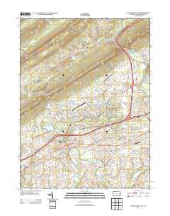 Indiantown Gap Pennsylvania Historical topographic map, 1:24000 scale, 7.5 X 7.5 Minute, Year 2013
