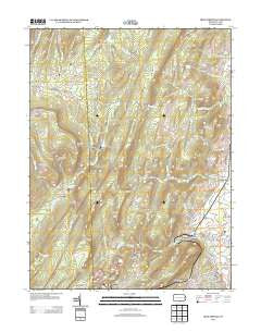 Iron Springs Pennsylvania Historical topographic map, 1:24000 scale, 7.5 X 7.5 Minute, Year 2013