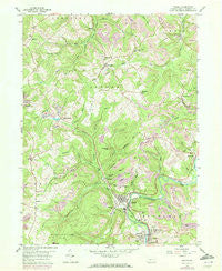 Irvona Pennsylvania Historical topographic map, 1:24000 scale, 7.5 X 7.5 Minute, Year 1959