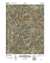 Irvona Pennsylvania Historical topographic map, 1:24000 scale, 7.5 X 7.5 Minute, Year 2010