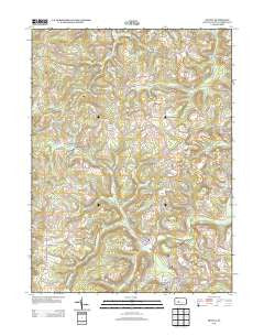 Irvona Pennsylvania Historical topographic map, 1:24000 scale, 7.5 X 7.5 Minute, Year 2013