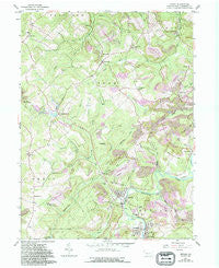 Irvona Pennsylvania Historical topographic map, 1:24000 scale, 7.5 X 7.5 Minute, Year 1959