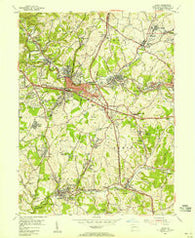 Irwin Pennsylvania Historical topographic map, 1:24000 scale, 7.5 X 7.5 Minute, Year 1953