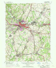Irwin Pennsylvania Historical topographic map, 1:24000 scale, 7.5 X 7.5 Minute, Year 1953
