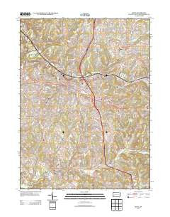 Irwin Pennsylvania Historical topographic map, 1:24000 scale, 7.5 X 7.5 Minute, Year 2013