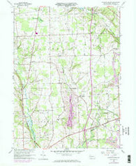 Jackson Center Pennsylvania Historical topographic map, 1:24000 scale, 7.5 X 7.5 Minute, Year 1960