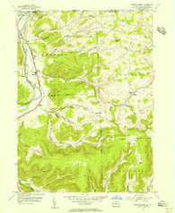 Jackson Summit Pennsylvania Historical topographic map, 1:24000 scale, 7.5 X 7.5 Minute, Year 1954