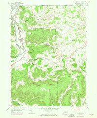Jackson Summit Pennsylvania Historical topographic map, 1:24000 scale, 7.5 X 7.5 Minute, Year 1954
