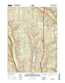 Jackson Center Pennsylvania Current topographic map, 1:24000 scale, 7.5 X 7.5 Minute, Year 2016