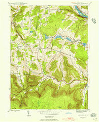 Jenningsville Pennsylvania Historical topographic map, 1:24000 scale, 7.5 X 7.5 Minute, Year 1945