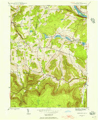 Jenningsville Pennsylvania Historical topographic map, 1:24000 scale, 7.5 X 7.5 Minute, Year 1945