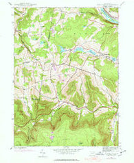 Jenningsville Pennsylvania Historical topographic map, 1:24000 scale, 7.5 X 7.5 Minute, Year 1945