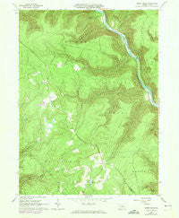Jersey Mills Pennsylvania Historical topographic map, 1:24000 scale, 7.5 X 7.5 Minute, Year 1965