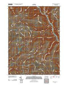 Jersey Mills Pennsylvania Historical topographic map, 1:24000 scale, 7.5 X 7.5 Minute, Year 2010