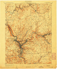 Johnstown Pennsylvania Historical topographic map, 1:62500 scale, 15 X 15 Minute, Year 1907