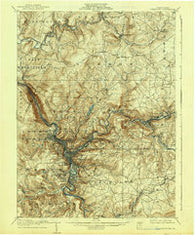 Johnstown Pennsylvania Historical topographic map, 1:62500 scale, 15 X 15 Minute, Year 1907