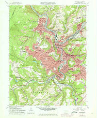 Johnstown Pennsylvania Historical topographic map, 1:24000 scale, 7.5 X 7.5 Minute, Year 1964
