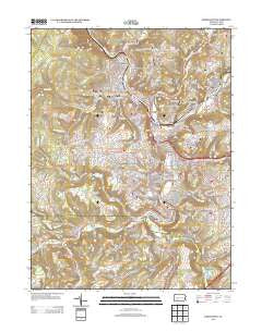 Johnstown Pennsylvania Historical topographic map, 1:24000 scale, 7.5 X 7.5 Minute, Year 2013