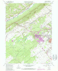 Julian Pennsylvania Historical topographic map, 1:24000 scale, 7.5 X 7.5 Minute, Year 1962