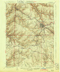 Kane Pennsylvania Historical topographic map, 1:62500 scale, 15 X 15 Minute, Year 1939