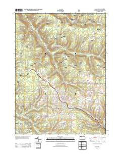 Kane Pennsylvania Historical topographic map, 1:24000 scale, 7.5 X 7.5 Minute, Year 2013