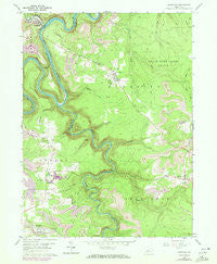 Karthaus Pennsylvania Historical topographic map, 1:24000 scale, 7.5 X 7.5 Minute, Year 1959