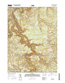 Karthaus Pennsylvania Current topographic map, 1:24000 scale, 7.5 X 7.5 Minute, Year 2016
