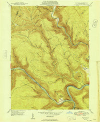 Keating Pennsylvania Historical topographic map, 1:24000 scale, 7.5 X 7.5 Minute, Year 1948
