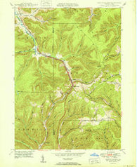 Keating Summit Pennsylvania Historical topographic map, 1:24000 scale, 7.5 X 7.5 Minute, Year 1950