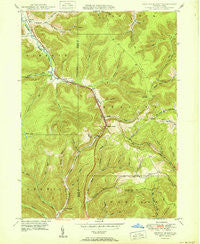 Keating Summit Pennsylvania Historical topographic map, 1:24000 scale, 7.5 X 7.5 Minute, Year 1950