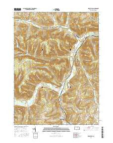 Keeneyville Pennsylvania Current topographic map, 1:24000 scale, 7.5 X 7.5 Minute, Year 2016