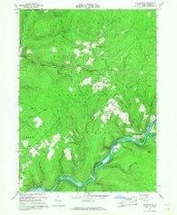 Kelletteville Pennsylvania Historical topographic map, 1:24000 scale, 7.5 X 7.5 Minute, Year 1966