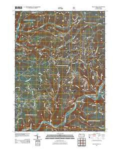 Kellettville Pennsylvania Historical topographic map, 1:24000 scale, 7.5 X 7.5 Minute, Year 2011