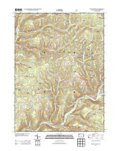 Kellettville Pennsylvania Historical topographic map, 1:24000 scale, 7.5 X 7.5 Minute, Year 2013
