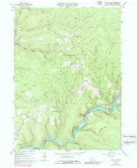 Kellettville Pennsylvania Historical topographic map, 1:24000 scale, 7.5 X 7.5 Minute, Year 1966