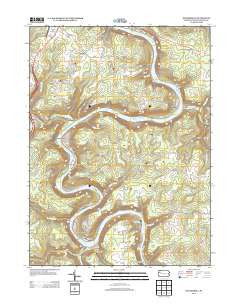 Kennerdell Pennsylvania Historical topographic map, 1:24000 scale, 7.5 X 7.5 Minute, Year 2013