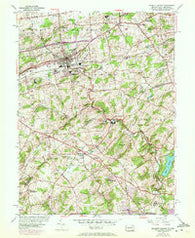 Kennett Square Pennsylvania Historical topographic map, 1:24000 scale, 7.5 X 7.5 Minute, Year 1954