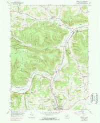 Kenneyville Pennsylvania Historical topographic map, 1:24000 scale, 7.5 X 7.5 Minute, Year 1954