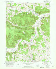 Kenneyville Pennsylvania Historical topographic map, 1:24000 scale, 7.5 X 7.5 Minute, Year 1954
