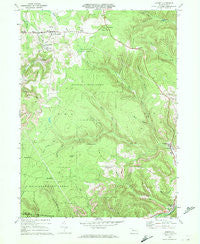 Kersey Pennsylvania Historical topographic map, 1:24000 scale, 7.5 X 7.5 Minute, Year 1970