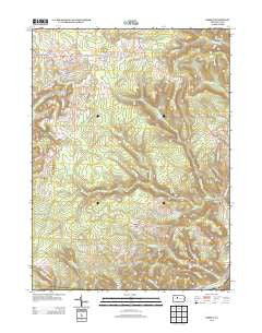 Kersey Pennsylvania Historical topographic map, 1:24000 scale, 7.5 X 7.5 Minute, Year 2013