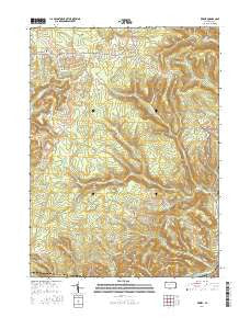 Kersey Pennsylvania Current topographic map, 1:24000 scale, 7.5 X 7.5 Minute, Year 2016