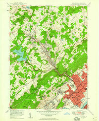 Kingston Pennsylvania Historical topographic map, 1:24000 scale, 7.5 X 7.5 Minute, Year 1946
